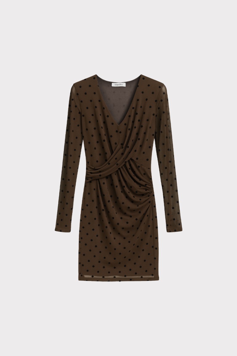 Abito in tulle con pois