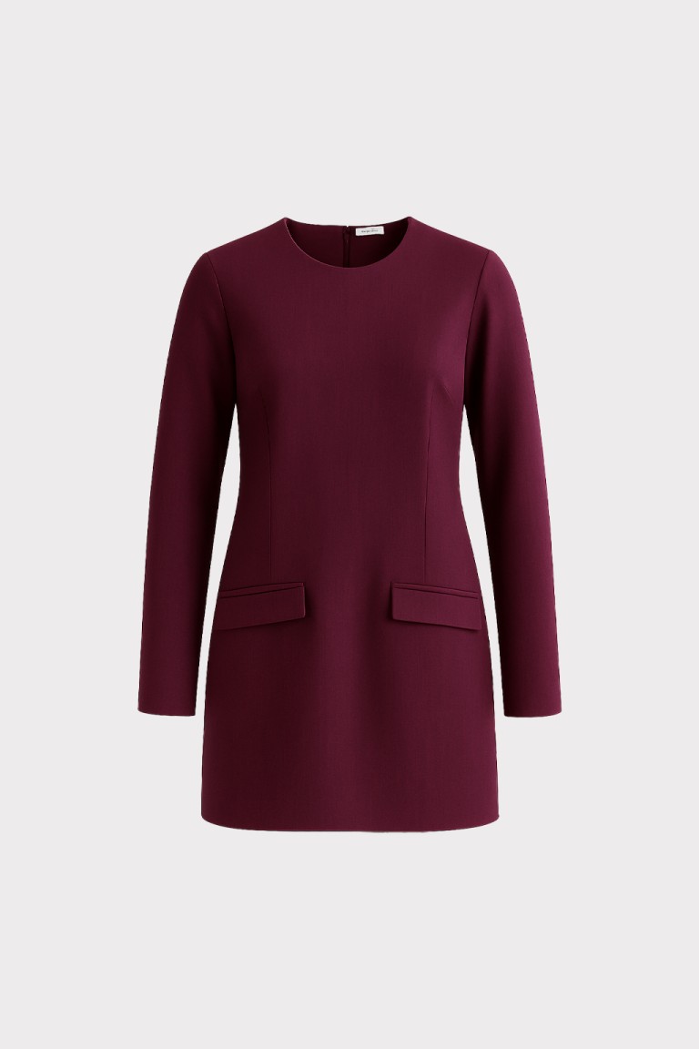 Abito corto dettaglio patte