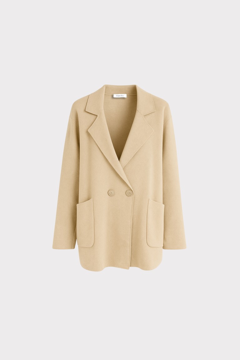 Cardigan doppiopetto in maglia