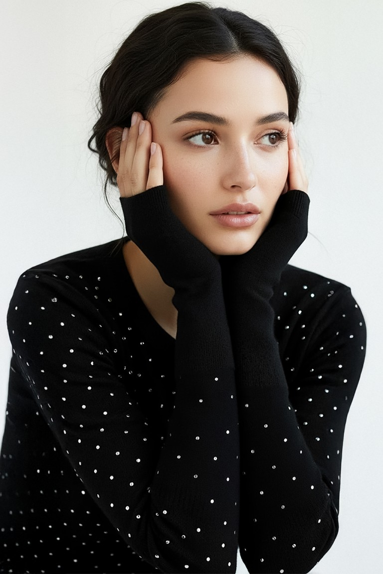 Maglia con applicazioni