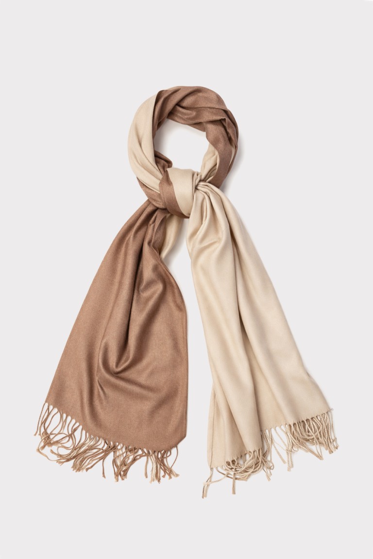 Sciarpa bicolor cachemire