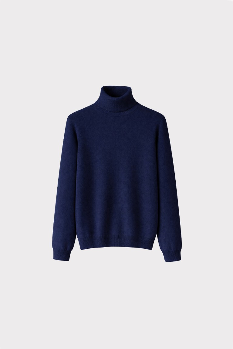 Maglia dolcevita misto angora