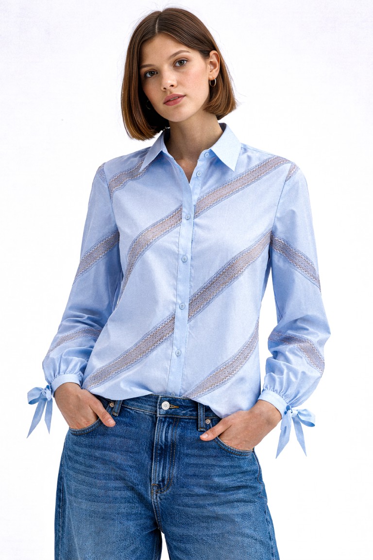 Camicia con inserti
