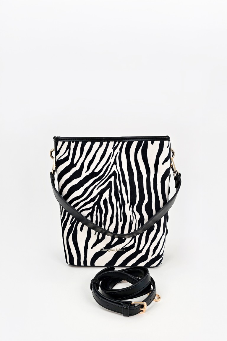 Borsa secchiello zebrato