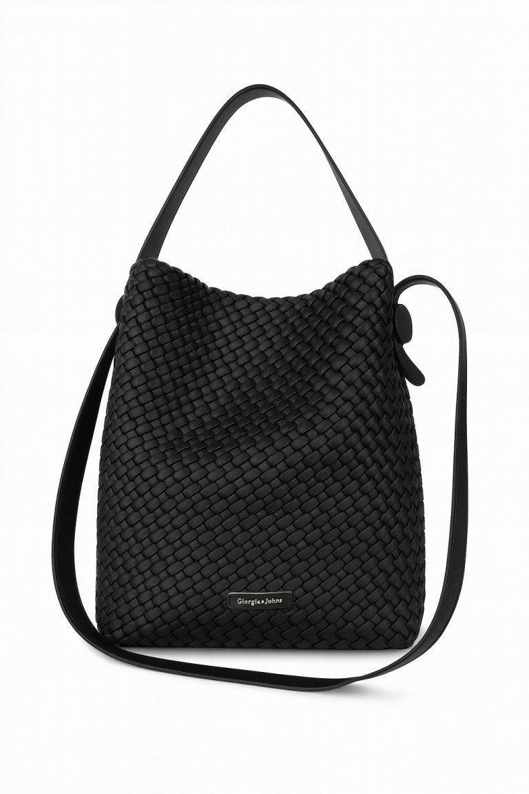 Borsa sacco intrecciata