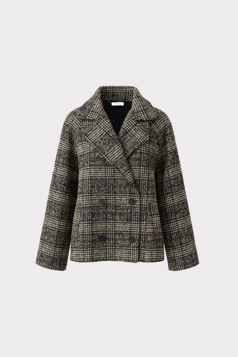 Giacca doppiopetto check