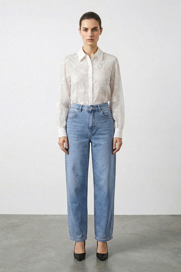 Jeans retro elastico