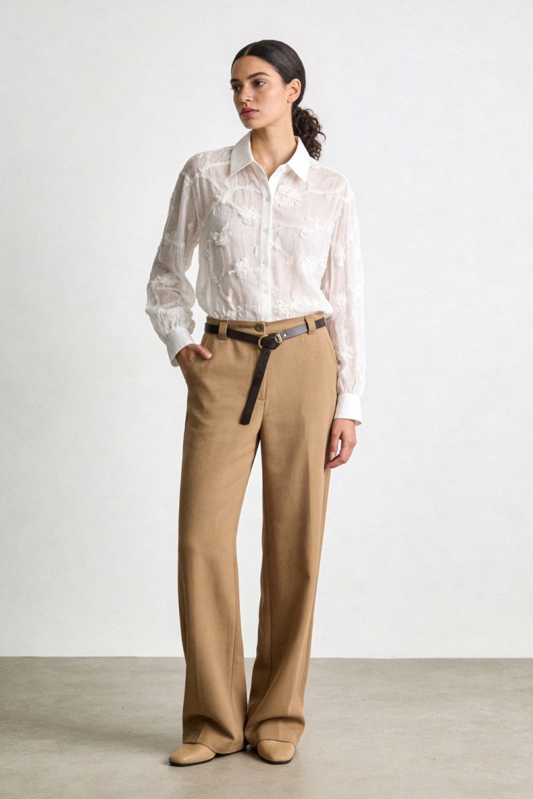 Pantalone gamba ampia