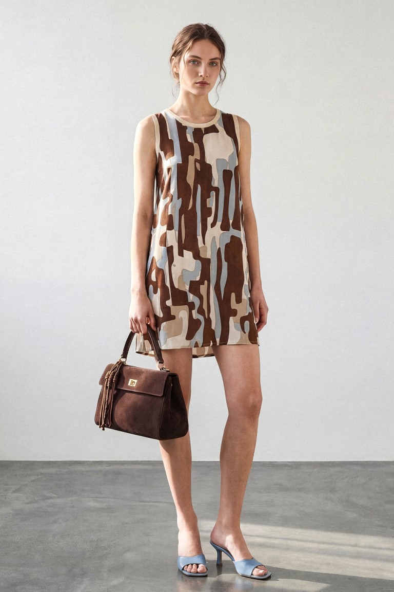 Abito stampa materica