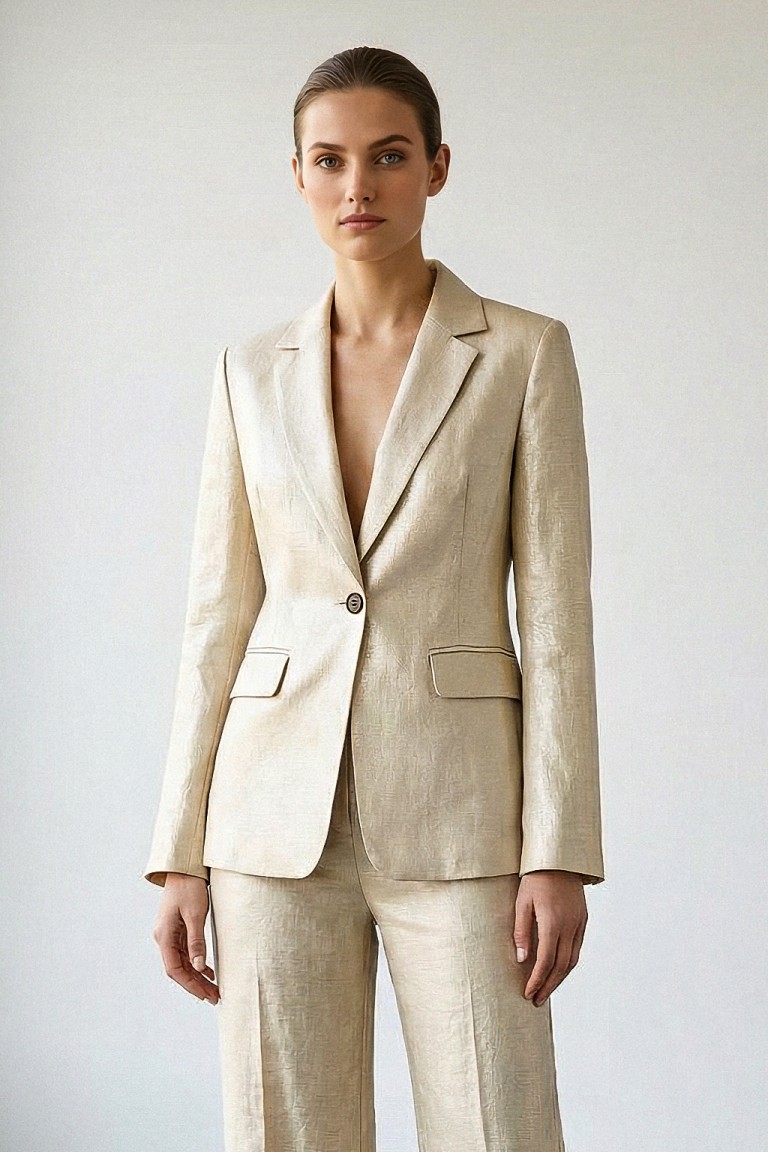 Blazer tessuto mosso...