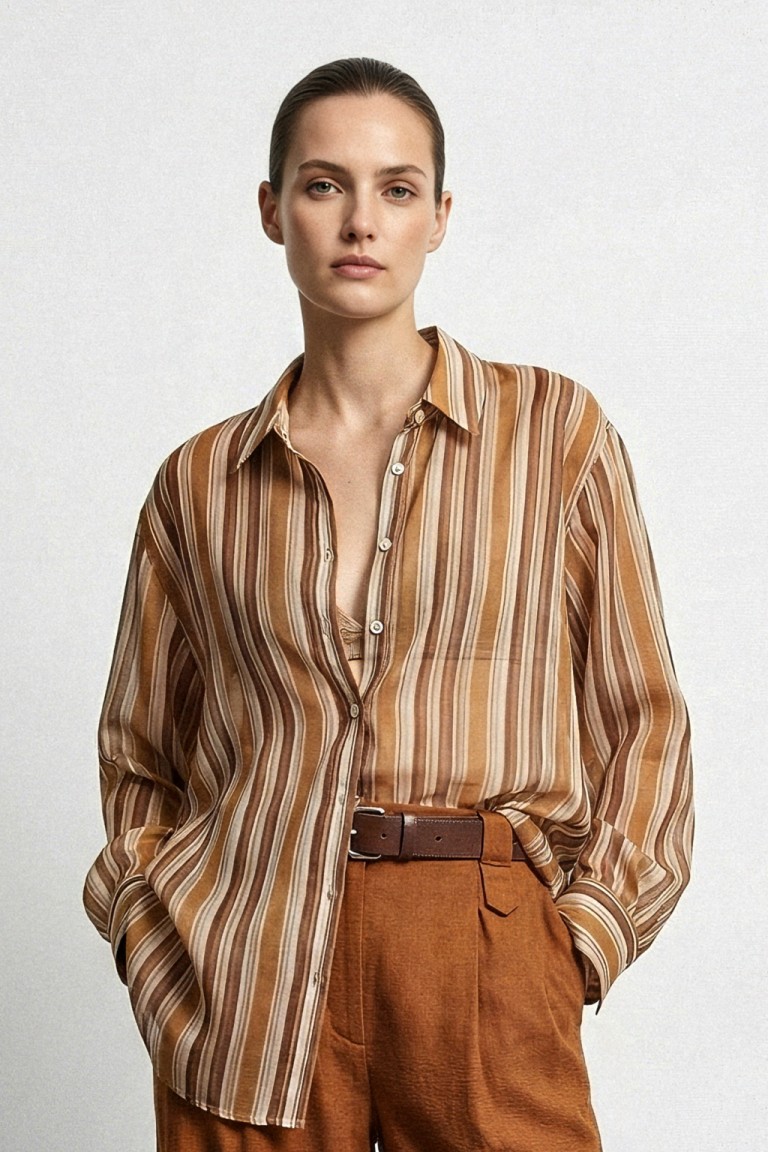 Camicia stampa righe