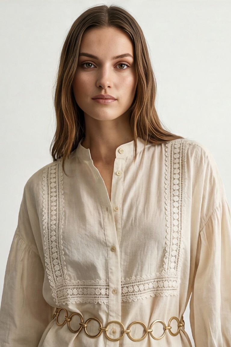 Camicia con passamaneria