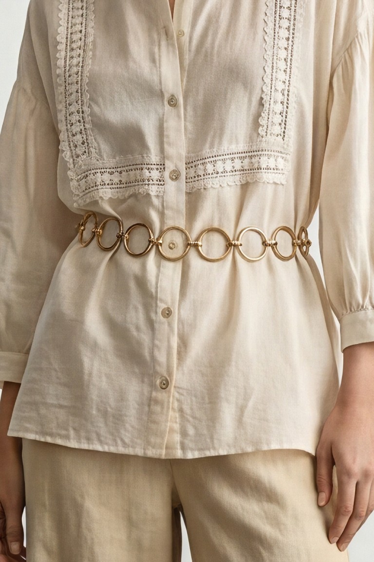 Cintura catena con anelli