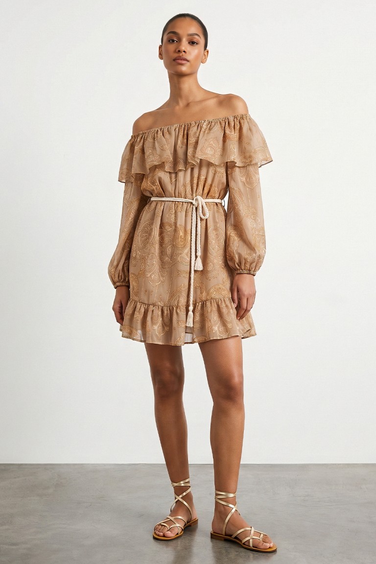 Abito con stampa barocca