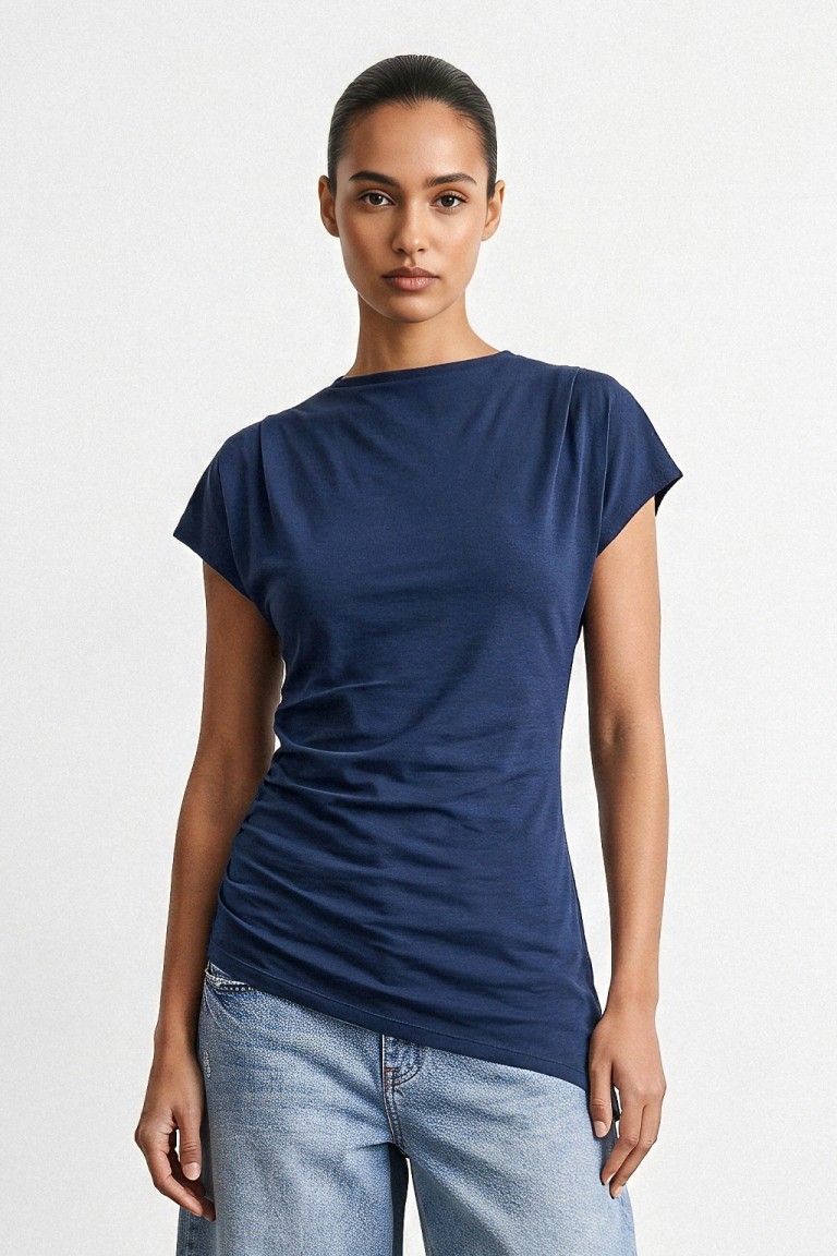 Top con drappeggio