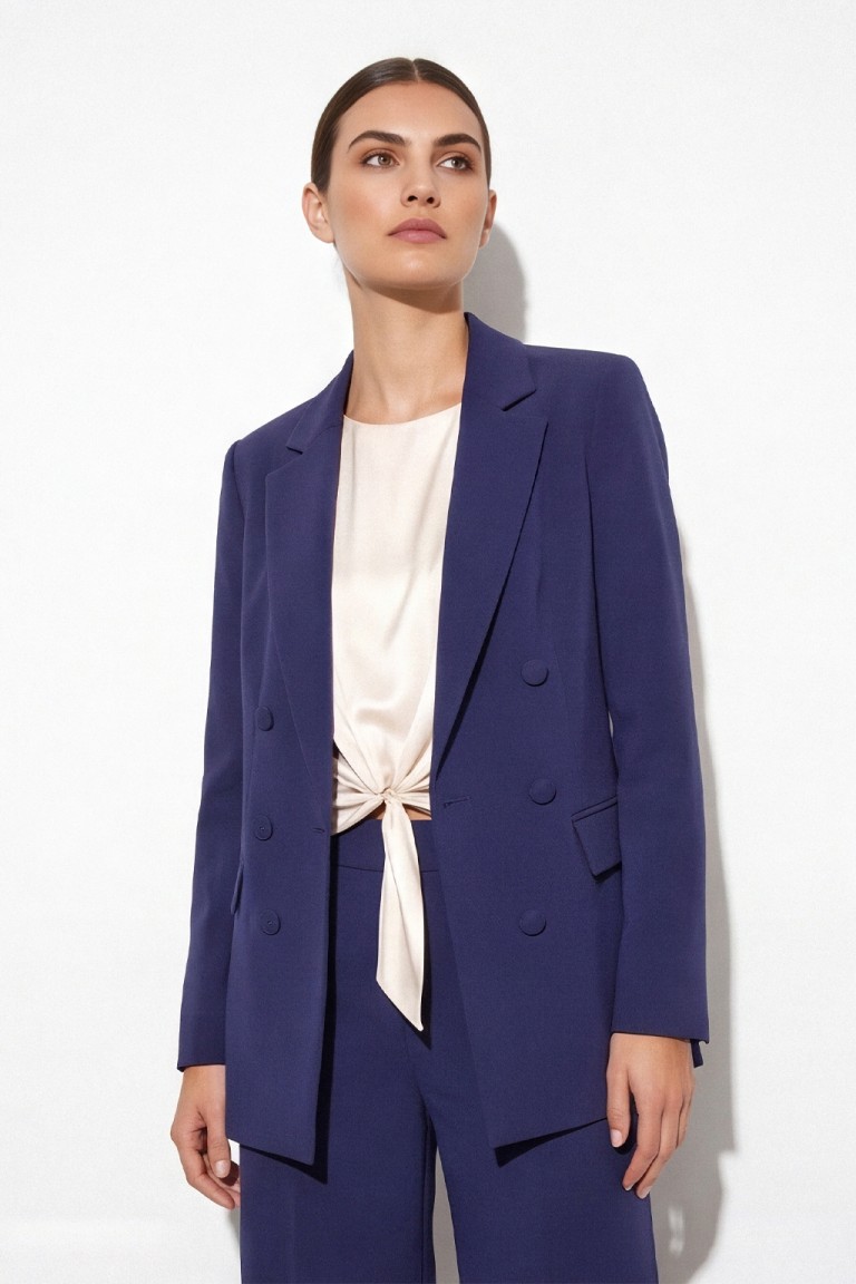 Blazer finta abbottonatura