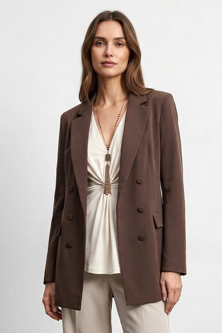 Blazer finta abbottonatura