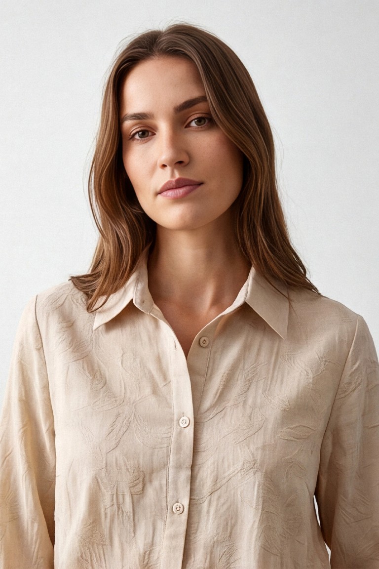 Camicia tessuto jacquard