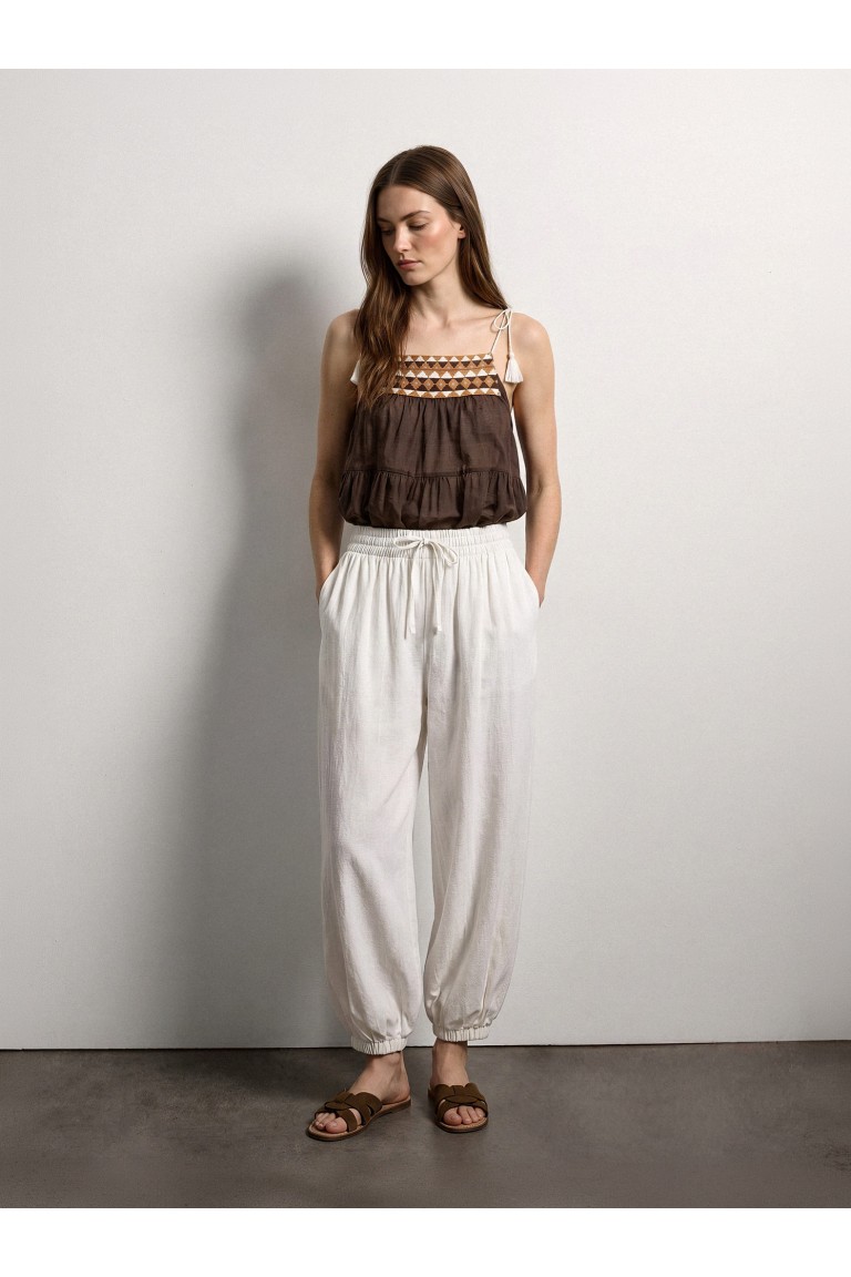 Pantaloni balloon vita...
