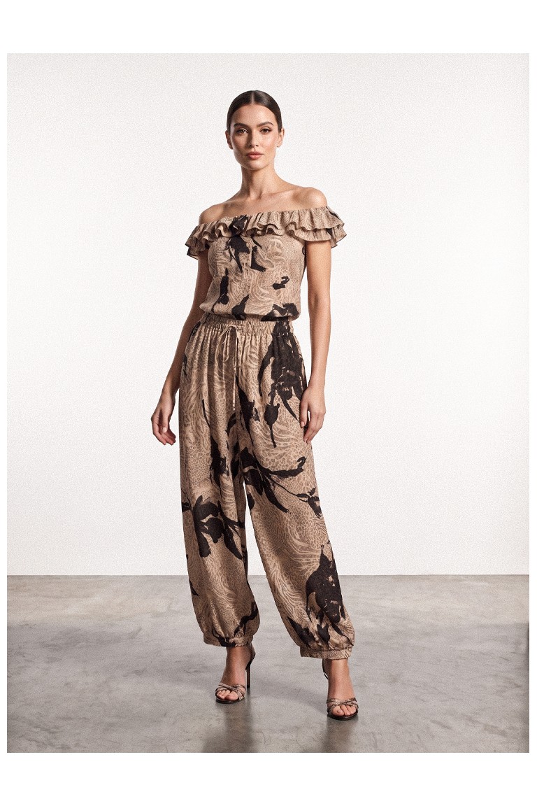 Pantaloni balloon stampati