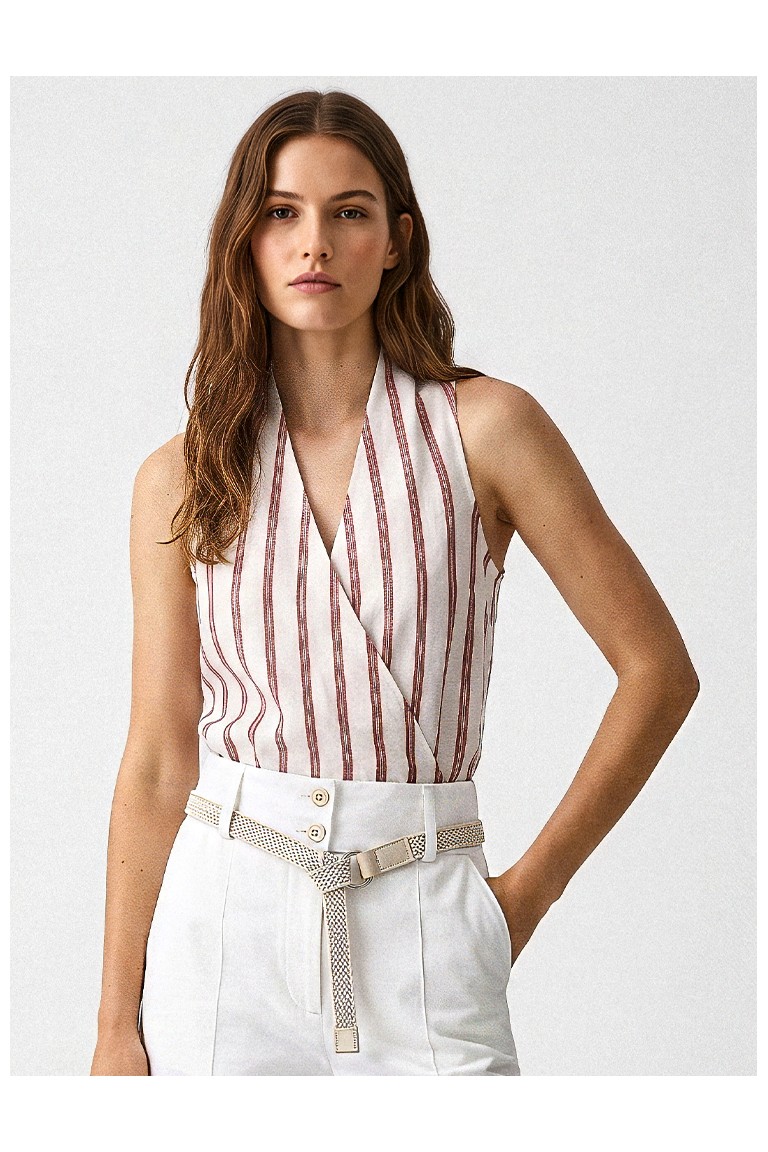 Top righe lurex