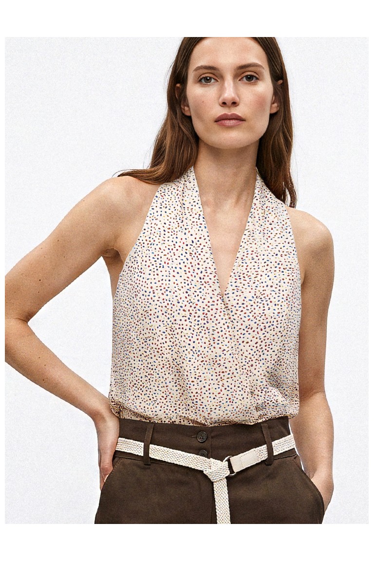 Top drappeggiato fantasia...